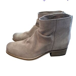 Ariat Unbridled Sloan Slouch Boots Size 6.5 Tan Suede Western Costal Cowgirl NEW